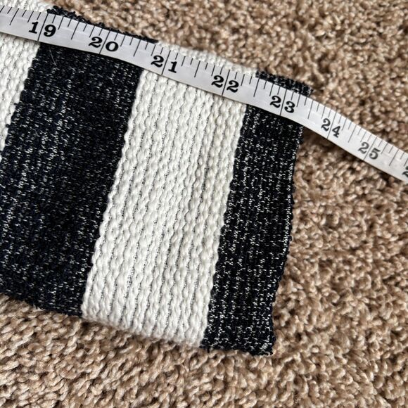 Splendid Knit Jacket Womens S Blue White Striped Collarless Preppy Nautical - Picture 8 of 9